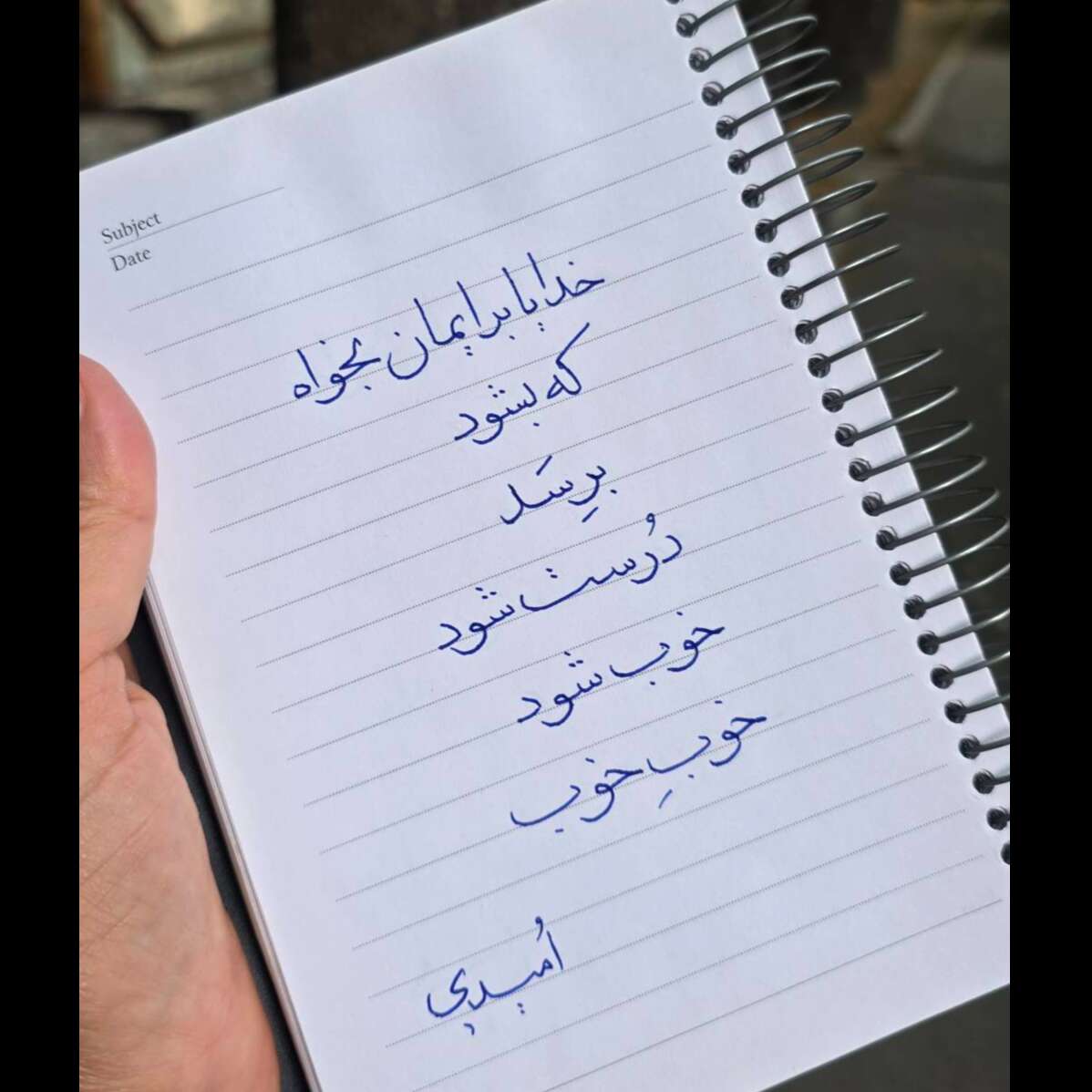 تصویر 4  آموزش خوشنویسی تحریری نسخ و نستعلیق لیلا امیدی