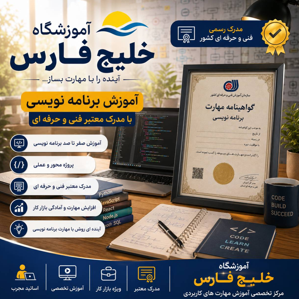 تصویر 1 آموزشگاه فنی و حرفه ای خلیج فارس