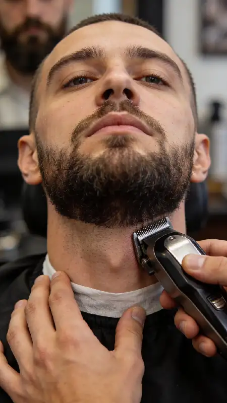 اصلاح ریش و فرم دهی صورت با تیغ و ماشین اصلاح حرفه&zwnj;ای