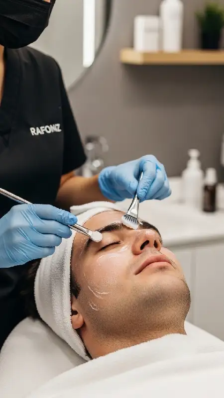 پاکسازی پوست و فیشیال مردانه برای شادابی و جوانسازی