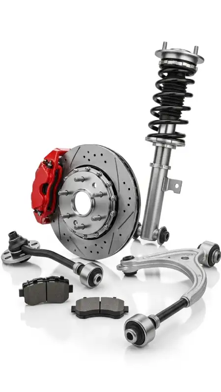 قطعات جلوبندی، سیستم تعلیق و ترمز خودرو با کیفیت اصلی