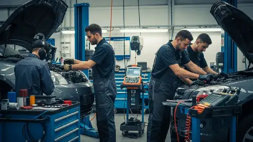 آموزش عملی تعمیر خودرو در کارگاه مجهز با ابزار روز