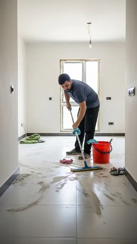 خدمات نظافت پس از ساخت و ساز و اسباب کشی با دقت بالا