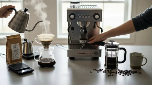 آموزش دم آوری قهوه و استفاده از دستگاه های مختلف