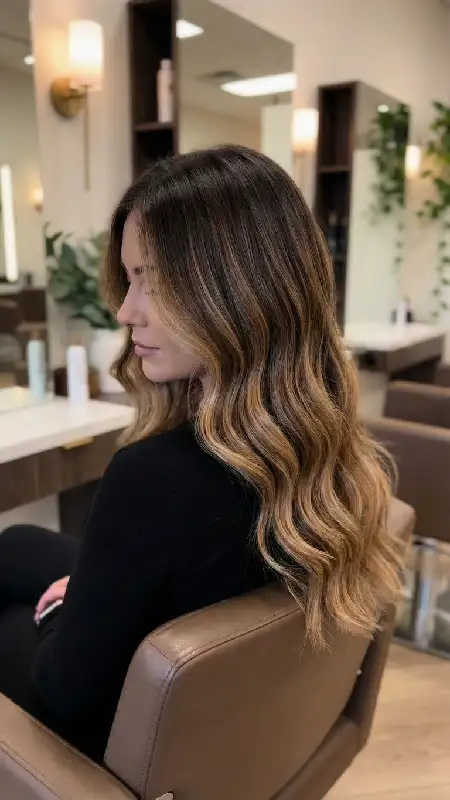 بالیاژ و آمبره مو در سالن تخصصی رنگ و مش 