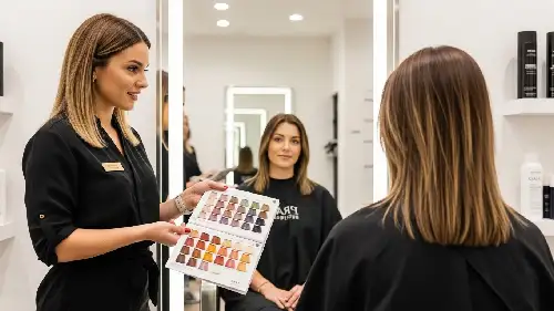 مشاوره رایگان انتخاب رنگ و تکنیک مش در 