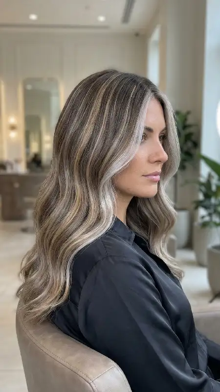 رنگ موی دودی، عسلی، یخی در سالن لوکس 