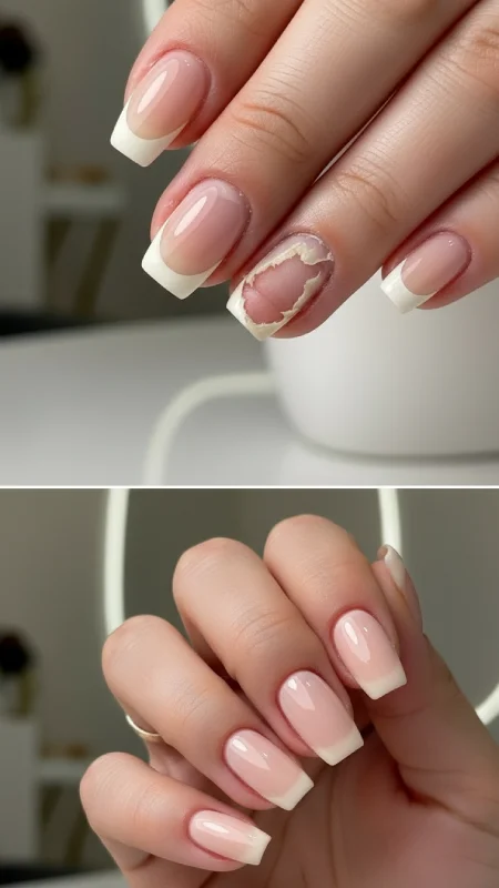 ترمیم و مراقبت از ناخن های کاشته شده در سالن کاشت ناخن