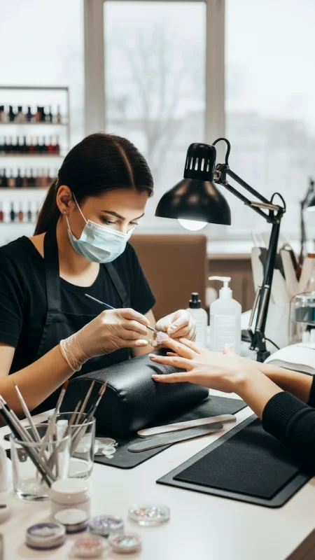انواع روش های کاشت ناخن ژله ای و پودری در سالن کاشت ناخن تخصصی