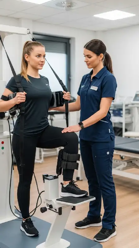 درمان فیزیوتراپی زانو و کمر با دستگاه های پیشرفته