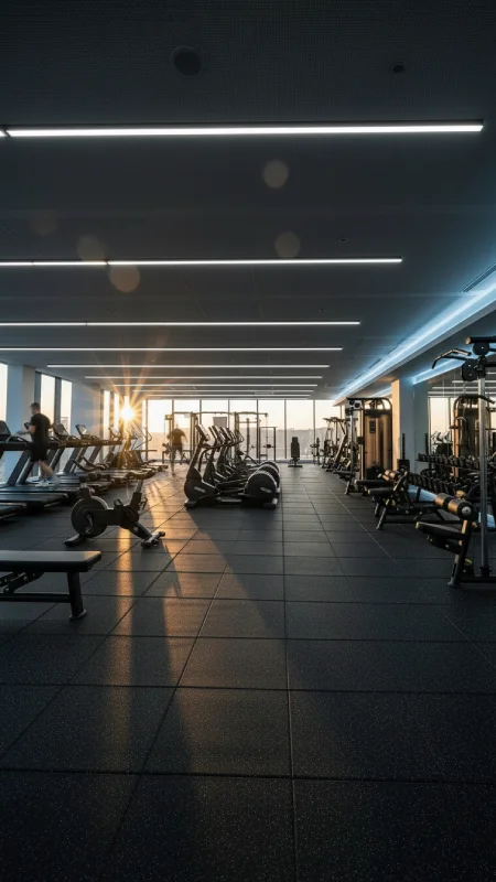 سالن بدنسازی حرفه ای و مجهز در مجموعه ورزشی چند منظوره